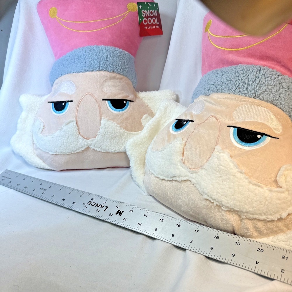 2 Christmas Nutcracker Head Throw Pillow BNWT - Picture 3 of 8